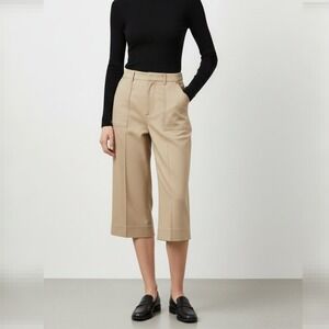 Liz‎ Claiborne Khaki Dress Capri Pants Size 10P Business Casual Office